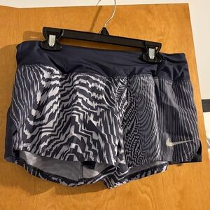 Nike Black and Gray Graphic Shorts